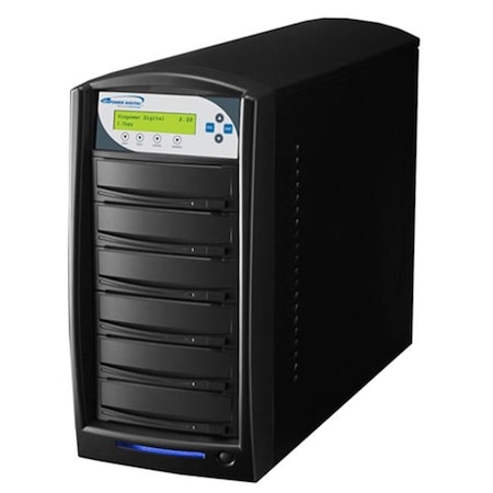 Vinpower Digital Vinpower Digital Karaoke-S5T-BK Karaoke Mix Pro 1 to 5 Target CD+G CD DVD Disc Duplicator Tower with 320GB Hard Drive Karaoke-S5T-BK
